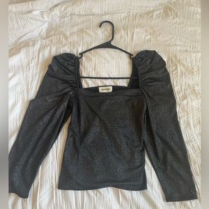 Open Edit Cropped Long Sleeve Top